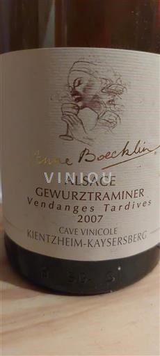 Alsace Gewürztraminer Camille Braun Vendanges Tardives 2007