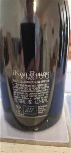 Provansa Côtes-de-Provence Château Hermitage Saintmartin iKon Rouge 2020