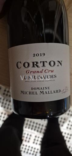 Burgund Corton Grand Cru Domaine Michel Mallard Et Fils Les Renardes 2019