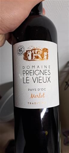 Languedoc-Roussillon Pays d'Oc Domaine Preignes Le Vieux Tradition 2020