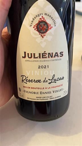 Beaujolais Juliénas Vignoble Daniel Voluet Réserve de Lucas 2021
