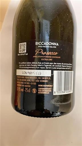 Vénétie Prosecco Riccadonna Prosecco Non Millésimé