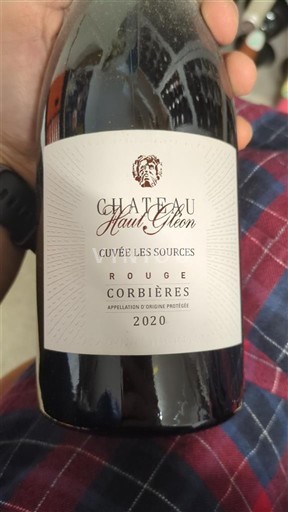 Languedoc Corbières Château Haut Gléon Les Sources 2020