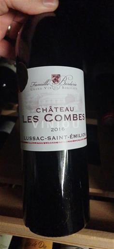 Bordeaux Lussac-saint-émilion Château Les Combes 2016