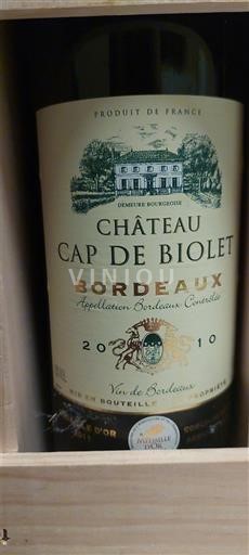 Burdeos Bordeaux Château Cap De Biolet 2010