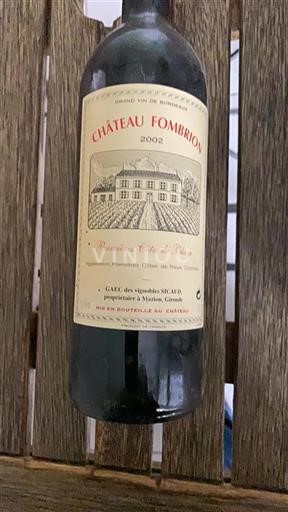 Bordeaux Not Specified Château Fombrion 2002