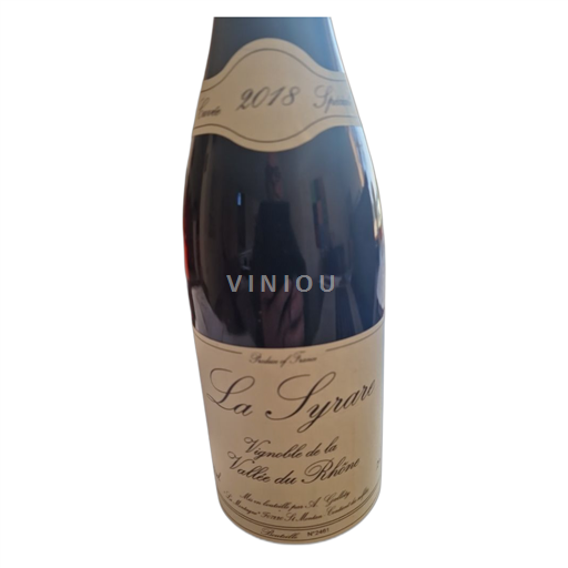 Rhônen laakso Côtes-du-vivarais Domaine Gallety La Syrare 2018