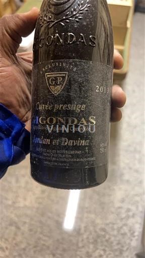 Rhônedalen Gigondas Journan Et Davina Prestige 2003