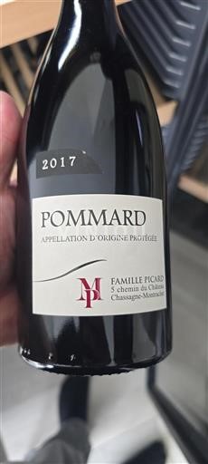 Bourgogne Pommard Famille Picard 2017