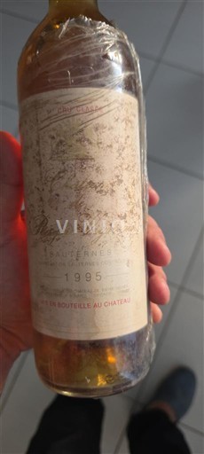Bordeaux Sauternes Château Rayne Vigneau 1995