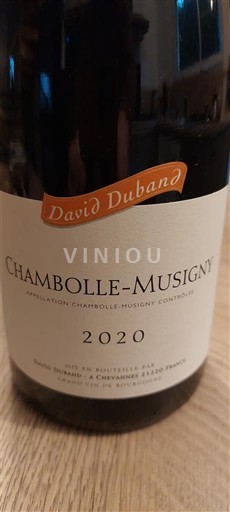 Bourgondië Chambolle-Musigny David Duband 2020