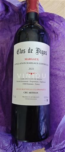 Bordeaux Margaux Clos de Bigos 2021