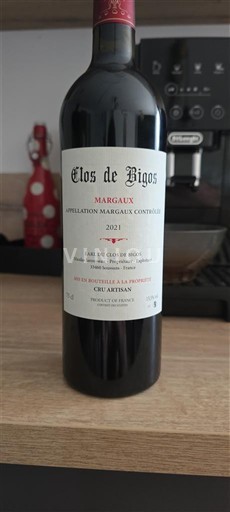 Bordeaux Margaux Clos de Bigos 2021