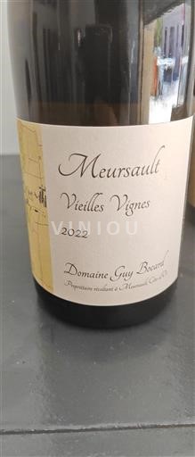 Borgoña Meursault Guy Bocard Vieilles Vignes 2022