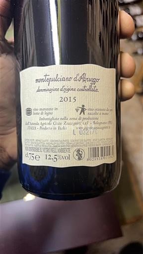 Abruzzo Montepulciano d'Abruzzo Azienda Agricola Ciccio Zaccagnini 2015
