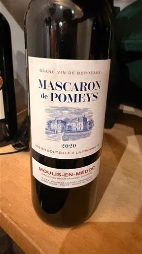 Bordeaux Moulis-en-Médoc Mascaron de Pomeys 2020