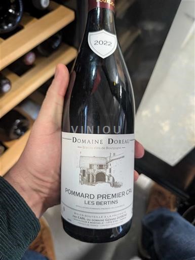 Burgundija Pommard Premier Cru Domaine Doreau Les Bertins 2022