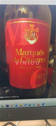 La Rioja Rioja Marqués De Cáceres Crianza 2009