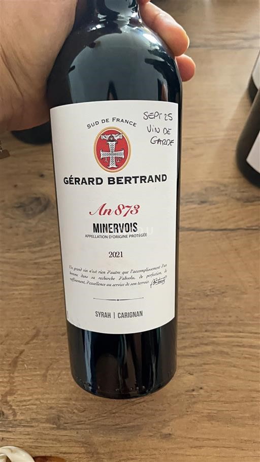 Languedoc Minervois Domaine Gérard Bertrand An 873 2021