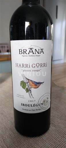 Sydväst Irouléguy Domaine Brana Harris Gorri 2017