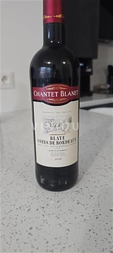 Bordeaux Blaye-Côtes-de-Bordeaux Château Chantet Blanet 2016