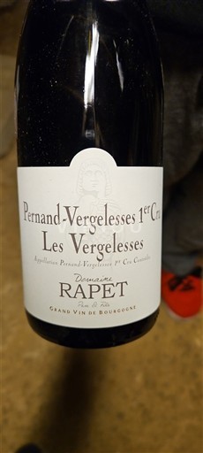 Burgund Pernand-Vergelesses Premier Cru Domaine Rapet Les Vergelesses 2020