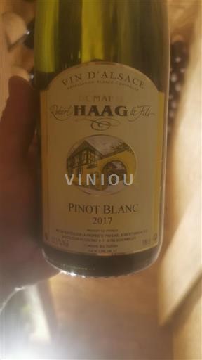Alsace Domaine Robert Haag & Fils Pinot Blanc 2017