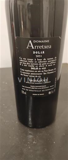 Sud-Ovest Irouléguy Domaine Arretxea Dolia 2021
