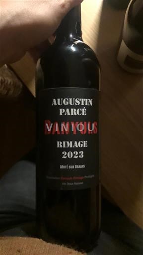 Roussillon Banyuls Augustin Parcé Rimage 2023