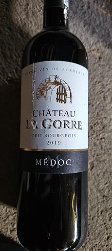 Bordéus Médoc Cru Bourgeois Château La Gorre 2019