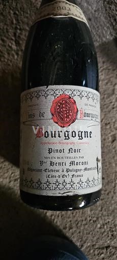 Bourgogne Vve Henri Moroni 2003