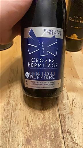 Rhône-dalen Crozes-Hermitage Domaine Des Chemins Jérôme & Rémy Buffière 2021