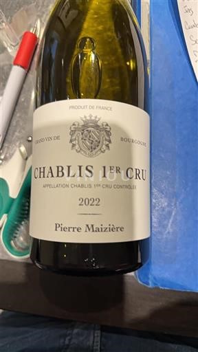 Burgund Chablis Premier Cru Pierre Maizière 2022