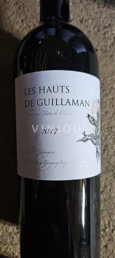 Sudoeste Côtes de Gascogne Les Hauts De Guillaman Élevé en Fûts de Chêne 2017