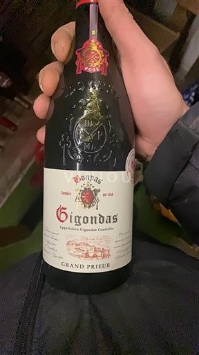 Rhônen laakso Gigondas Bonpas Grand Prieur Ei vuosikertaa