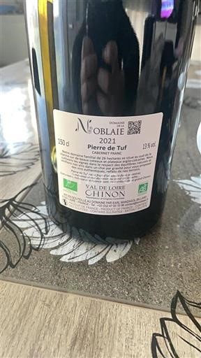 Loiredalen Chinon Domaine La Noblaie Pierre de Tuf 2021
