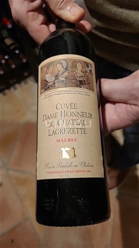 Југозапад Кагор Château Lagrezette Dame Honneur 2019