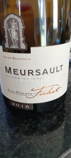 Borgonha Meursault Jeanphilippe Fichet 2015