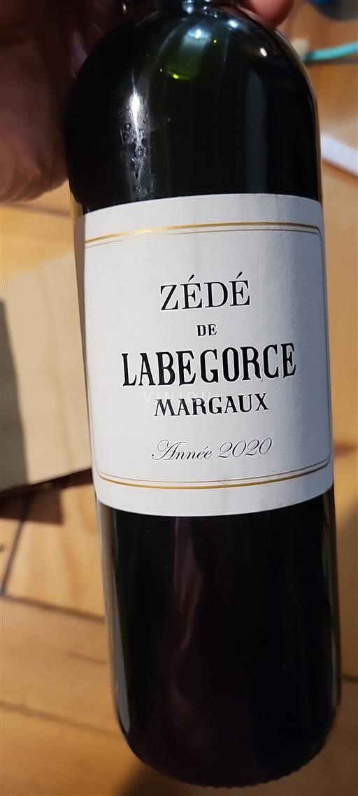 Bordeaux Margaux Labegorce Zédé de Labégorce 2020