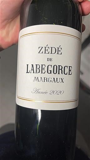 Bordeaux Margaux Labegorce Zédé de Labégorce 2020