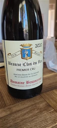 Burgundy Unspecified Premier Cru Domaine Besancenot Beaune Clos du Roi 2020