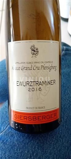 Alsace Grand Cru Giersberger 2016