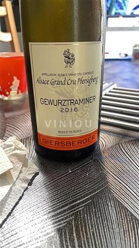 Alsace Ikke specificeret Grand Cru Giersberger 2016