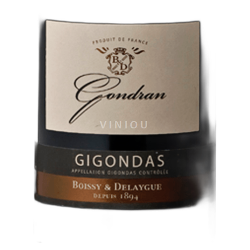 Vin Rouge sec Gondran 2018 France Vallée du Rhône Gigondas AOC