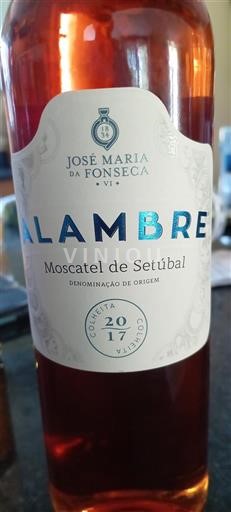 Portogallo Muscat di Setúbal José Maria Da Fonseca Alambre 2017