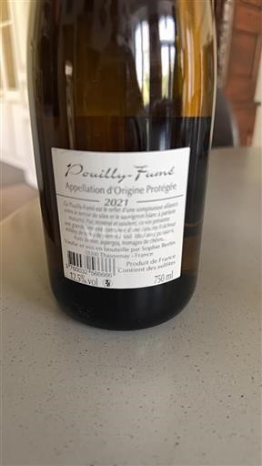 Údolí Loiry Pouilly-fumé Sophie Bertin 2021
