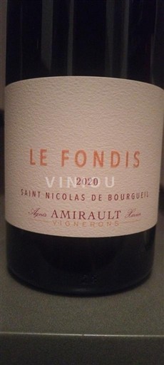 Valle della Loira Saint-Nicolas-De-Bourgueil Amirault Le Fondis 2020