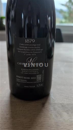 Neuchâtel Neuchâtel AOC Cave Des Lauriers 1879 2022
