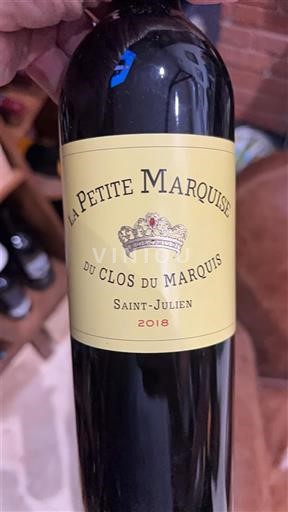 Vin Rouge sec La Petite Marquise Clos Du Marquis 2018 France Bordeaux Saint-Julien AOC
