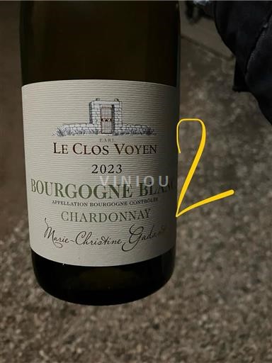 Burgundija Ni doloceno Le Clos Voyen 2023